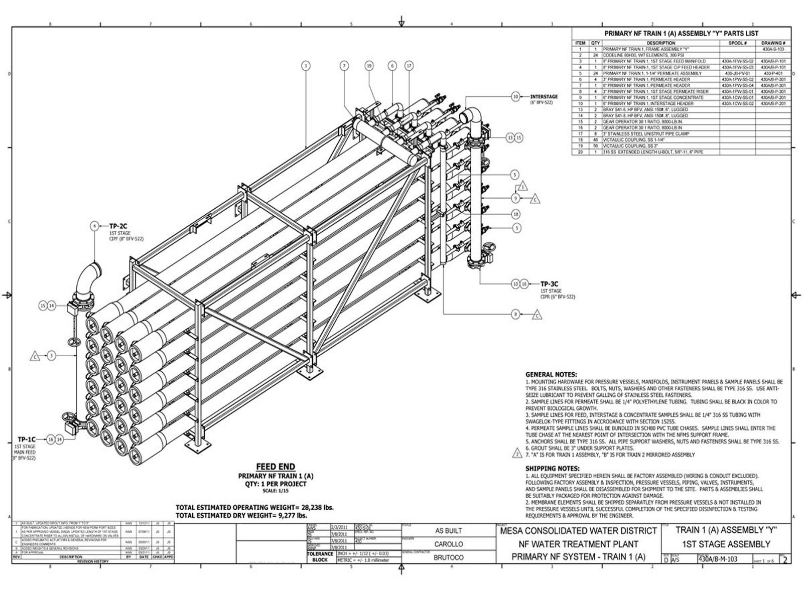 Costa Mesa — 1st Stage Assembly Y